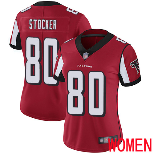 Atlanta Falcons Limited Red Women Luke Stocker Home Jersey NFL Football 80 Vapor Untouchable